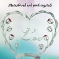 thumbnail image 3 of Matashi Chrome Plated Silver 8" Heart and Flower with Happy Birthday Banner Table Top Ornament with Crystals Love Ornamental, Keepsake and Decor, Gorgeous Decoration, 3 of 7