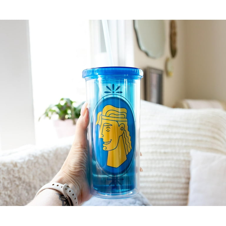 Disney Hercules Double-Walled Tumbler With Lid and Straw | Holds 20 Ounces