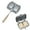 Silver, variant on Double-Sided Nonstick Sandwich Maker, Flip Grill Pan for Breakfast, Pancakes, Omelets, Frittatas, Toast (Silver, 30.5*14.2*4.2cm)