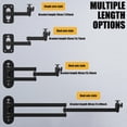 thumbnail image 4 of Mini Ceiling Wall Projector Mount Holder Space Saving Projector Mount Stand Enhances Viewing Experience 20cm, 4 of 4