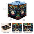thumbnail image 3 of Monkey Foldable Clothes Storage Containers with Handle, 10.8"x10.5"x10.6", Large Capacity - Storage Cubes and Bins, 3 of 6