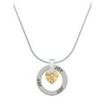 thumbnail image 1 of Delight Jewelry Goldtone Crystal Heart Joy Ring Charm Necklace, 18", 1 of 4