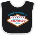 thumbnail image 3 of Inktastic Las Vegas Stays at Grandma's Boys or Girls Baby Bib, 3 of 4