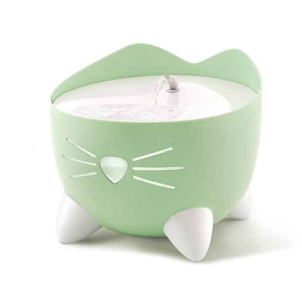 Fuente de agua para gatos Catit PIXI color verde