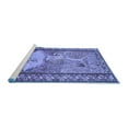 thumbnail image 2 of Ahgly Company Machine Washable Indoor Rectangle Persian Blue Traditional Area Rugs, 8' x 10', 2 of 4