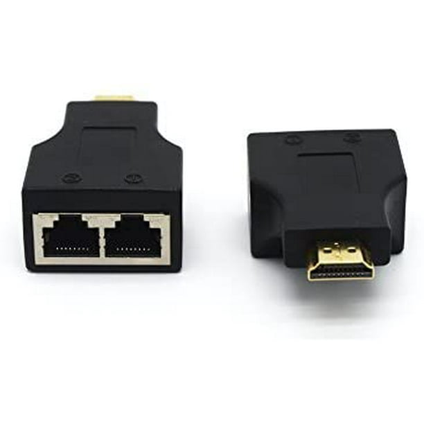 Hdmi To Ethernet Adapter Hdmi To Rj45 Network Converter Adapter Hdmi To Dual R Walmart Com Walmart Com