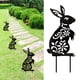 thumbnail image 3 of Bunny Silhouette Garden Sculpture, Animal Silhouette - Accesorios decorativos para exteriores y adornos de jardín CUTICAT Estaca de silueta, 3 of 8