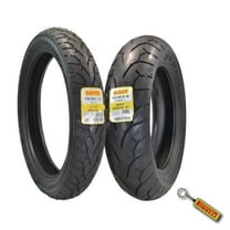 Pirelli Night Dragon Tire Set: 110/90-19 M/C 62H TL Front & Night Dragon GT 180/65B16 M/C 81H REINFTL Rear Cruiser Motorcycle Tires - Superior Traction & Handling w/ Keychain