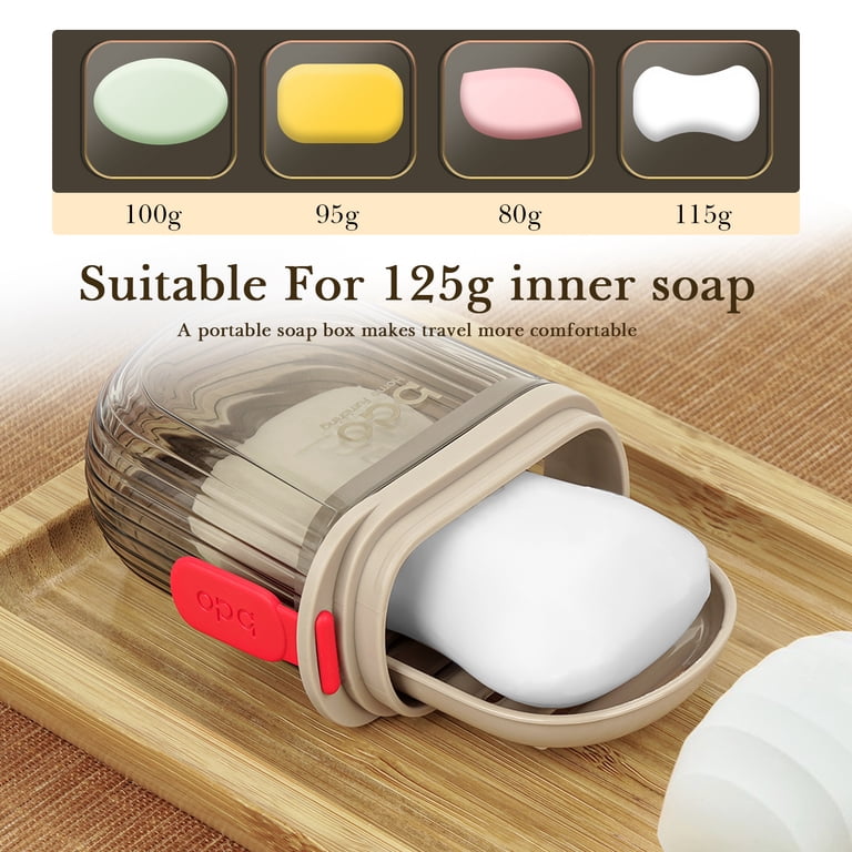 2-Piece Travel Soap Case Set – Leak-Proof Portable Soap Dish With Lid For Gym, Camping & Home