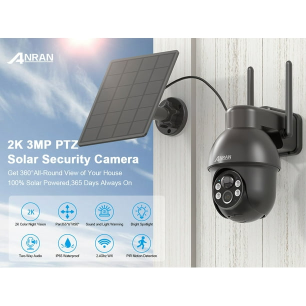ANRAN WIFI カメラ3台付き Amazon.com : ANRAN 3MP Security Camera Wireless Outdoor, 2K
