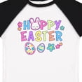 thumbnail image 4 of Inktastic Happy Easter with Bunny Face and Easter Eggs Girls Toddler T-Shirt, 4 of 5