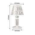 thumbnail image 3 of Efavormart 6 Pack | 4.5" Warm White Clear Crystal Mini Acrylic LED Desk Lamps, Decorative Accent Night Lights, 3 of 11