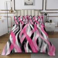 thumbnail image 1 of Erosebridal Geometric Stripe Coverlet Set King,Abstract Artwork Bedding Set,Geometry Lines Decor,Breathable,3 Pieces, 1 of 5