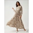 thumbnail image 2 of Printed Maxi Dress with Shirt Collar, 2 of 6