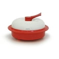 thumbnail image 2 of microHearth 1.5-Quart Nonstick 4-piece Everyday Pan Set for Microwave Cooking, Red, 2 of 4