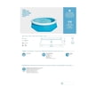thumbnail image 5 of Pool Central 8ft Round Inflatable Easy Set Kids Swimming Pool with Filter Pump, 5 of 7