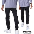 thumbnail image 2 of Ultra Performance 3 Pack Fleece Active Tech Joggers for Men, Mens Sweatpants with Zipper Pockets, 2 of 7