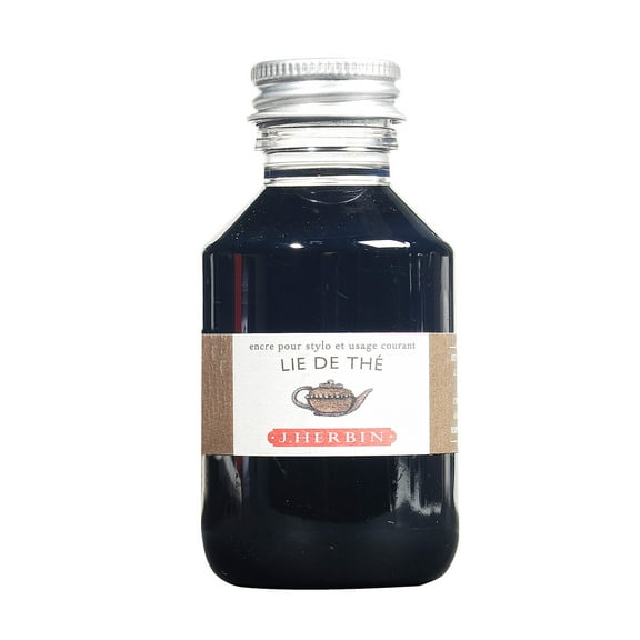 Herbin Fountain Pen Ink - 100ml Bottle - Lie de The