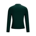 thumbnail image 4 of Women's Slim Fit Turtleneck Sweater, Lightweight Knit Pullover, Fall Winter Casual Top, Ribbed Knit Shirt, Everyday Basic Sweater, Cozy Crewneck Sweater Blackish Green L, 4 of 6
