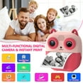 thumbnail image 4 of Rirool Instant Print Camera for Kids - 1080P HD, 32MP, 32GB Card, 3 Rolls Paper, Stickers, Fun Filters, Gift for Boys & Girls 3-12 (Pink), 4 of 8
