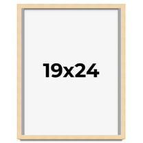 19x24 Frame Beige Real Wood Picture Frame Width 0.75 inches | Interior Frame Depth 0.5 inches |