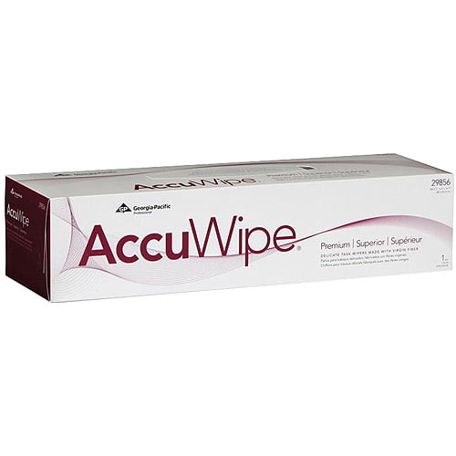 12.4 Length x 10 Width AccuWipe 29734//03 White Recycled 1-Ply Delicate Task Wiper 20 Packs of 188 188-Count Pack