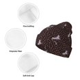 thumbnail image 3 of Easygdp Leopard Print Winter Beanie for Men Women Beanie Knit Hat Cuffed Cap Beanie Knit Chunky Snow Cap, 3 of 6