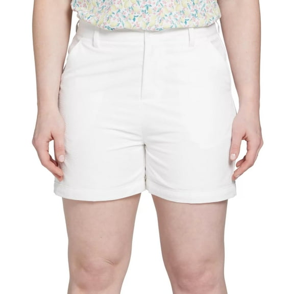 Walter Hagen Womens Clubhouse Traditional 7" Golf Short, Pure White - Size 4.