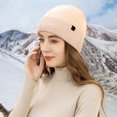 thumbnail image 4 of Cherry Gorros y gorros para hombre - Gorro de invierno de punto Negro, 4 of 5