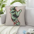 thumbnail image 6 of ZICANCN Horror Monster Blood Hand Decorative Throw Pillow Covers, Bed Couch Sofa Decorative Knit Pillow Covers for Living Room Farmhouse, 18"x18", 6 of 8