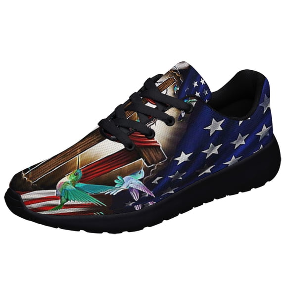 Magical Hummingbirds Shoes Sneakers Black Size 3.5