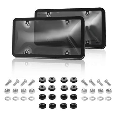License Plates Covers/Shields Tinted Bubble License Plate Cover Unbreakable Smoked Novelty License Plates Cover