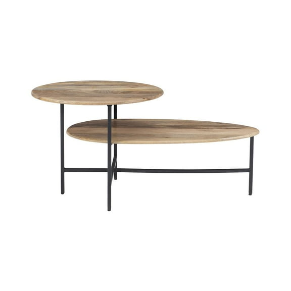 Powell Tavin Two Tiered Coffee Table Natural Black