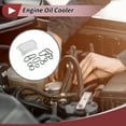 thumbnail image 2 of Enfriador de aceite de motor Unique Bargains para Chevrolet Aveo 2011-2014, enfriador de aceite de transmisión con juntas de O-ring No.55183548, aleación de aluminio, tono plateado, 1 juego, 2 of 6
