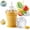 Yellow, variant on 2-in-1 Collapsible Silicone Ice Ball Maker Cup, Reusable Portable Ice Sphere Mold with Straw & Lid,Touch-Free Large Round Ice Sphere Mold,One-Click Easy Demolding,Leakproof Travel Tumbler (Blue)