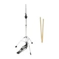 thumbnail image 2 of Runquan 3 Leg Hi Hat Stand Durable Metal Cymbal Stand for Drummer Musical Instrument, 2 of 8