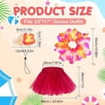 thumbnail image 3 of Porch Goose Outfits, Hawaiian Grass Skirt Set, 23" High Lawn Goose Statue Costume for Spring & Summer, Suitabel for Yard, Outdoor or Garden Decor, 3 of 8
