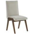thumbnail image 5 of SAFAVIEH Couture Forrest Contemporary Velvet Solid Dining Chair, Light Gray/Dark Walnut (Set of 2), 5 of 12