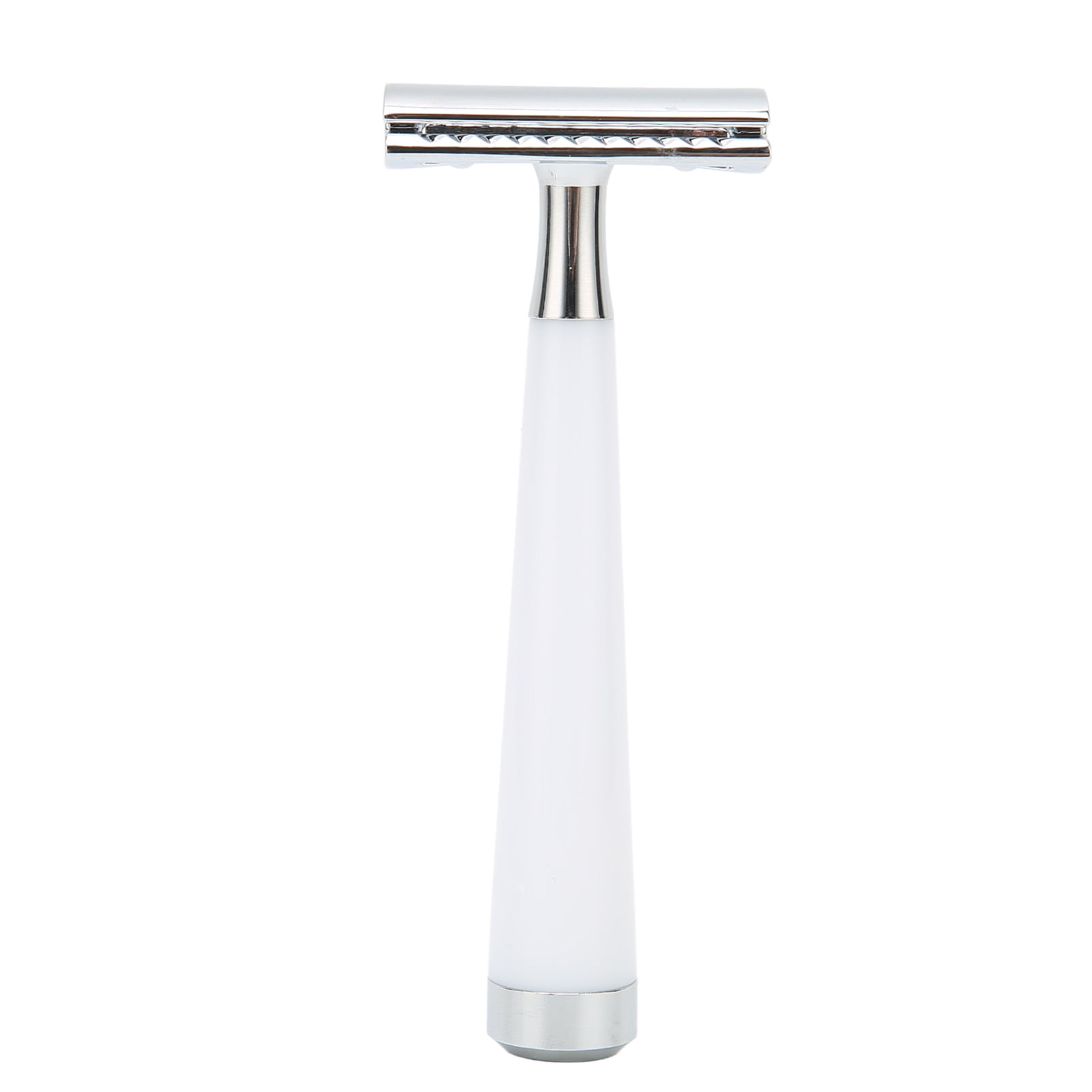 NFTIGB Manual Razors Fast Shave High Safety Double Edged Stable Sliding Easy to Use Long Handled Razors for Home Barber Salon, White, 5.91 inches / 15 cm