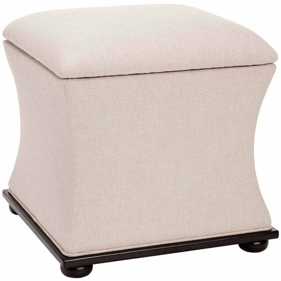 Safavieh Maddox Solid Upholstered Flip Top Storage Ottoman