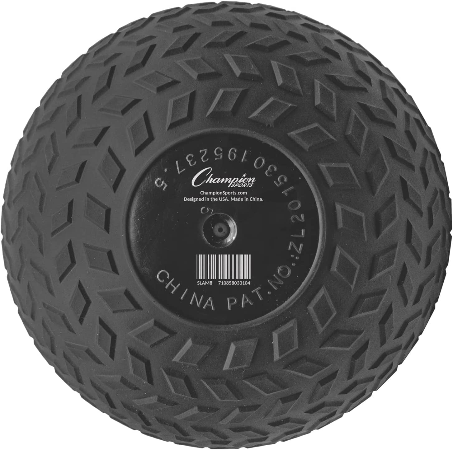 Champion Sports Rhino Fitness Slam Ball, 8 Pounds, Black