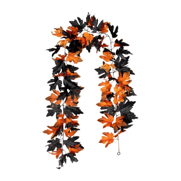 Clearance Under $3 Artificial Maple Garland 68.9 Inch, 36 Leaves Fall Hanging Vine for Thanksgiving Halloween Fireplace Arch Farmhouse Autumn Decor S 1PC