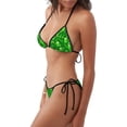 thumbnail image 2 of Fotbe St Patrick's Day2 Traje de Baño para Mujer de Dos Piezas – Bikini Sexy de Tirantes Tipo Halter con Diseño Triangular, 2 of 6