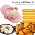 thumbnail image 2 of 7PCS Dumpling Maker Empanadas Press Mold Empanada Maker Set in 3 Different Sizes with Round Dough Cutter&Stuffing Spoon Chinese Dumpling Pie Empanadas Press Mold Kitchen Accessories, 2 of 10