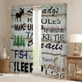 thumbnail image 2 of Homewish Love Lake House Blackout Curtains Set of 2 (52x84 Each),Rustic Pike Fish Window Curtains,Jungle Wildlife Curtains and Drapes For Boys Teens,Luxury Bedroom Decor, 2 of 6