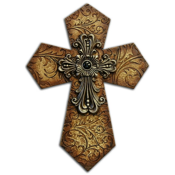 Filagree Scroll Cross 8"x12"