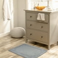 thumbnail image 4 of Unique Bargains Geometric Pattern Bath Mat Non-Slip Back Washable Bath Rug Grey 20" x 32", 4 of 6