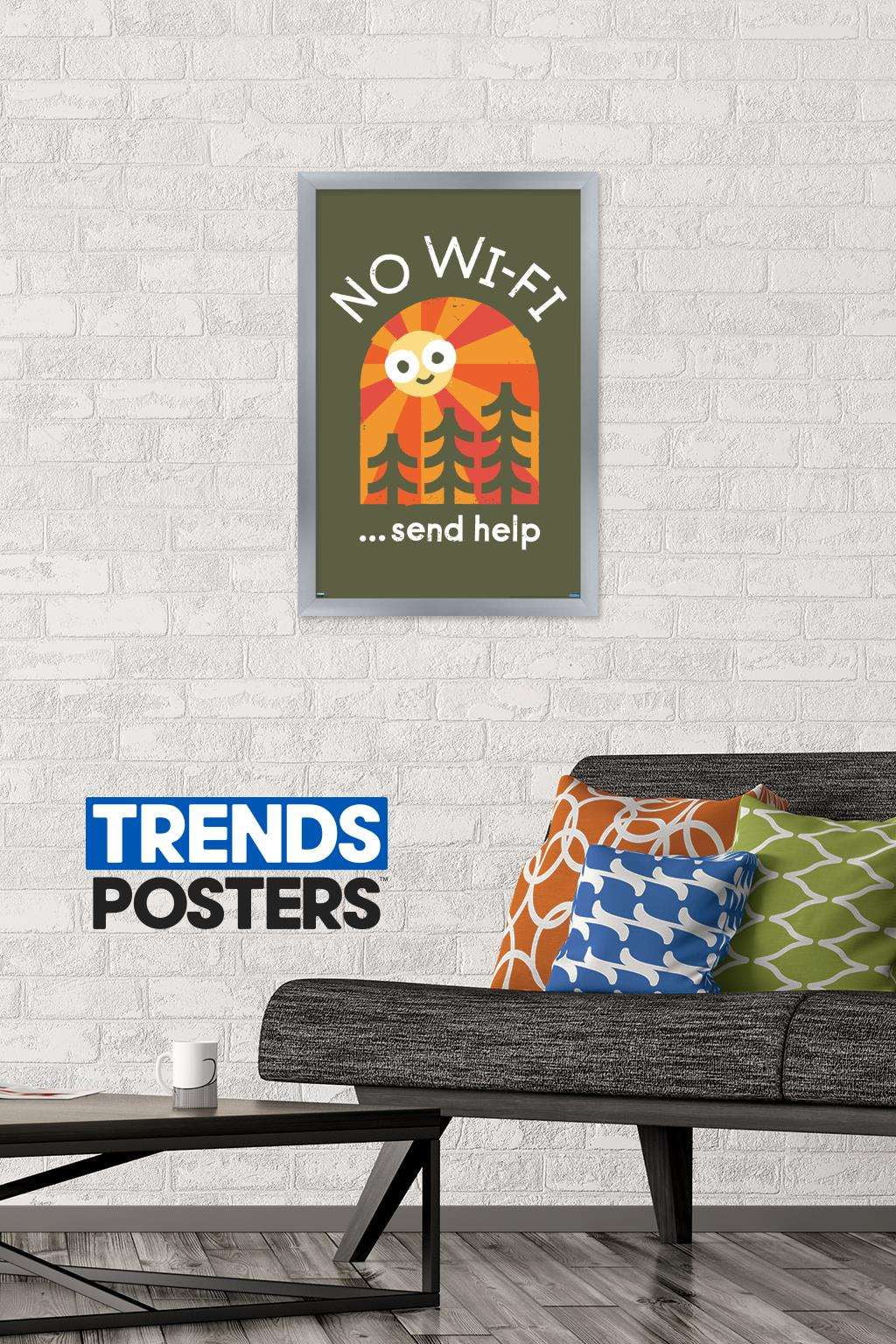 DaVid Olenick - Distress Signal Wall Poster, 14.725" x 22.375", Framed