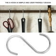 thumbnail image 2 of Multifunctional Metal Hanging Hook Hooks Hanger Double Headed S Shaped Silver Multipurpose 304 Stainless Steel Rack, 2 of 11