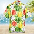 thumbnail image 3 of Camisa hawaiana con estampado 3D de pato para hombre, camisas casuales de playa de manga corta, blusa divertida de un solo pecho, ropa para hombre, envío gratuito, 3 of 5